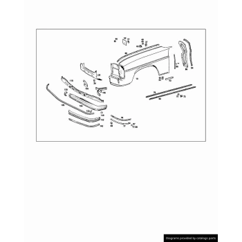 Mercedes W115 Ön Çamurluk Sağ .73-76 (Oem No:  A1158801018)