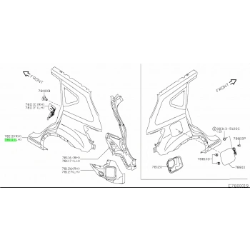 Nissan Qashqai Arka Çamurluk Sol 2007  (Oem No:  G8113Jd0Ma)