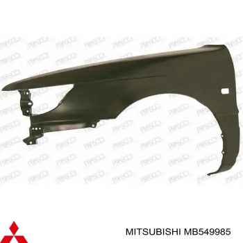 Mitsubishi Lancer Ön Çamurluk Delikli Sol 1988-1992 (Oem No:  Mb549985)