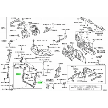Toyota Avensis Ön Panel Sol 2010- (Oem No:  5320402010)