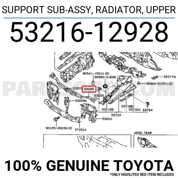 Toyota Corolla Ön Panel 1988-1992 (Oem No:  5321612928)