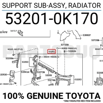 Toyota Hilux Vıgo Ön Panel 2011- (Oem No:  532010K170)