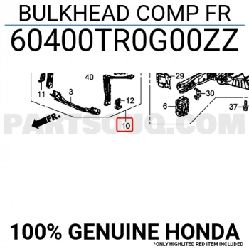 Honda Civic Ön Panel Komple Sedan 2012-  (Oem No:  60400Tr0G00Zz)