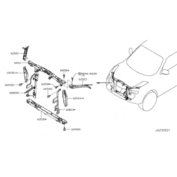Nissan Juke Ön Panel Yan Sacı Sağ 2010-20 (Oem No:  62522-1Ka0A)