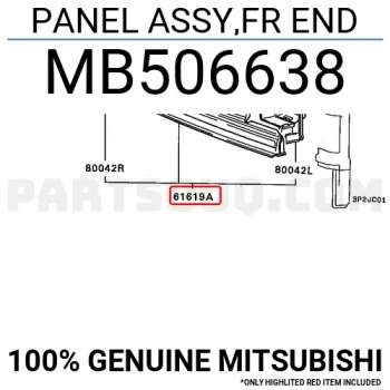 Mitsubishi L300 Ön Panel Sacı 1988-1997 (Oem No:  Mb506638)