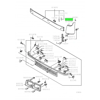 Mitsubishi Canter Ön Panel Köşe Sacı Sol 1997- 2005  (Oem No:  Mc995996)