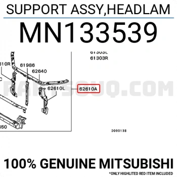 Mitsubishi Outlander Ön Panel 2003-2006 (Oem No:  Mn133539)
