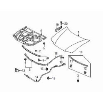 Mazda 323 Motor Kaputu 2001 2002- (Oem No:  B30D-52-310C)