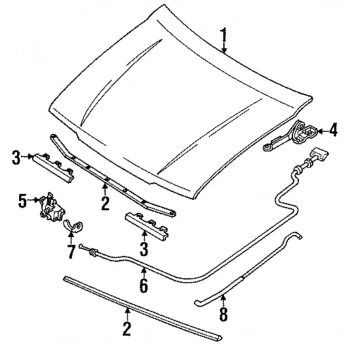 Mazda 323 Motor Kaputu Sedan 9394 (Oem No:  Bb0S-52-310B)
