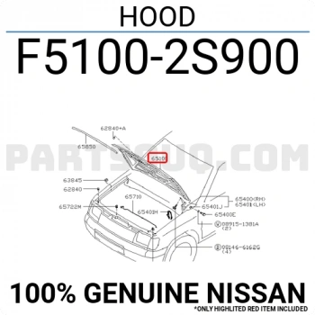 Nissan Pıckup D22 Motor Kaputu 1997-2001 (Oem No:  F51002S900)