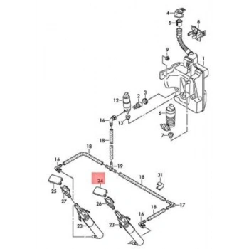 Volkswagen Polo Far Yıkama Kapağı Gtı 5Kapı Astarlı Sol 2011- (Oem No:  6R0955109Bgru)