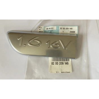 Renault Megane Kapı Çıta Yazısı 1.6 2016-V Nikelaj  Sol 2003- (Oem No:  8200209149)