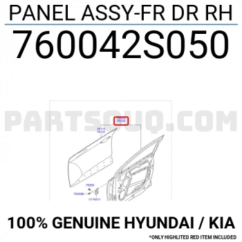 Hyundai İx35 Ön Kapı Sağ 2009-  (Oem No:  760042S050)