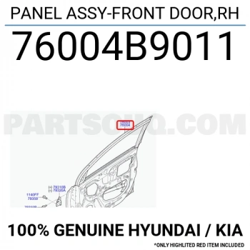 Hyundai İ10 Ön Kapı Sağ 2013- (Oem No:  76004B9011)