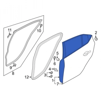 Mazda 3 Arka Kapı Sağ 2013- (Oem No:  Bhy07202Xf)