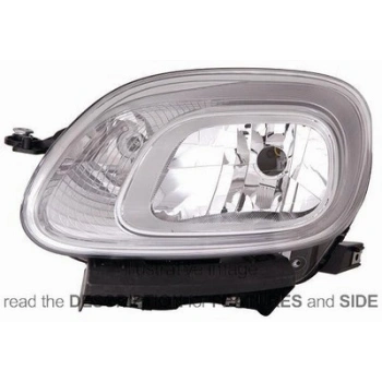 Fiat Panda Ön Far Elektrikli Motorlu Sol 2012-  (Oem No:  51843645)