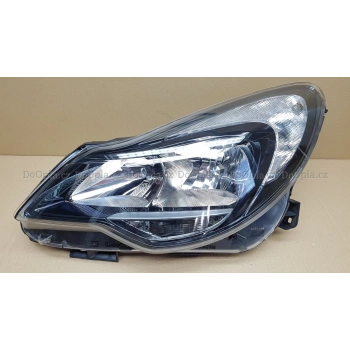 Opel Corsa Ön Far Sıyah Hatchback Elektrikli Motorlu Sol 2011- (Oem No:  95510689)
