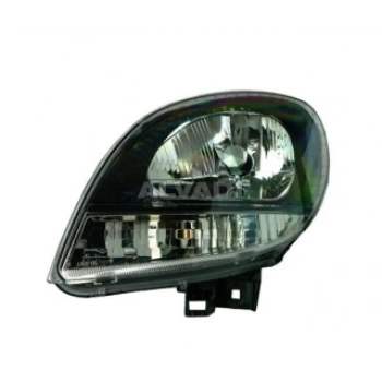 Renault Kangoo Ön Far Elektrikli Siyah Beyaz Sınyalli Sol 2007 2008- (Oem No:  7701062426)