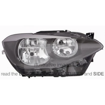Bmw 1 Serisi Ön Far Elektrikli Motorlu Sol 2011- (Oem No:  63117229671)