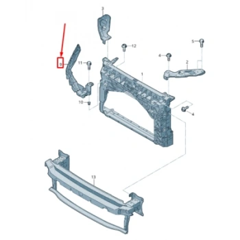 Seat Leon Ön Far Braketi Alt Sağ 2012- (Oem No:  5F0807572B)