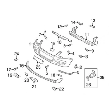 Volkswagen Touareg Ön Far Yıkama Kapağı Astarlı Sağ 2007  (Oem No:  7L6807752Bgru)