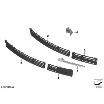 Bmw 7 Serisi Ön Sis Lamba Kapağı Kapalı Sağ 2012- (Oem No:  51117295268)
