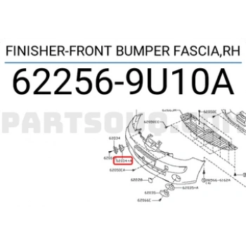 Nissan Note Ön Sis Lamba Kapağı Grı Sağ 2006 (Oem No:  622569U10A)