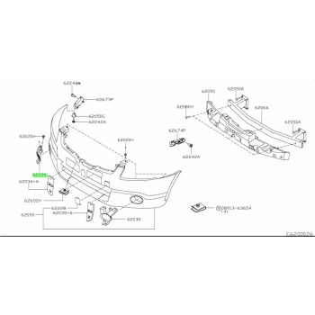 Nissan Qashqai Ön Sis Lamba Kapağı Sağ 2007  (Oem No:  62256Jd01A)