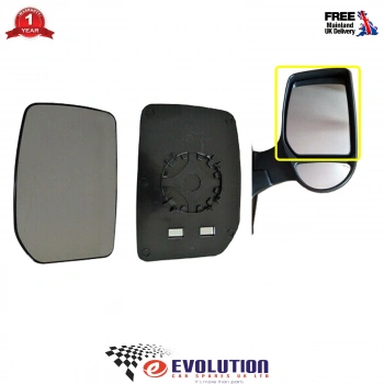 Ford Transit Dış Ayna Camı Be.Üst Sağ 2000-  (Oem No:  94Vb17K740Ac)