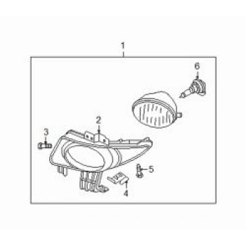 Mazda 3 Ön Sis Lamba Kapağı Delikli Sol 2003-2006  (Oem No:  Bn8V-51-678A)