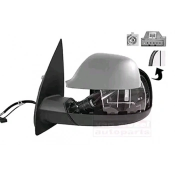 Volkswagen Amarok Dış Ayna Elektrikli Isıtmalı Alt Nikelajlu Astarlı Sol 2010- (Oem No:  2H1857507Cq9B9)