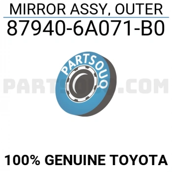 Toyota Land Crusıer Dış Ayna Elektrikli Desenli Sol 2003-2008 (Oem No:  879406A071B0)