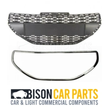 Peugeot 208 Ön Panjur Nikelaj Çerçevelı 2012- 2015- (Oem No:  9672794380)