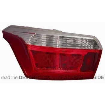 Citroen C-Elysee Arka Stop Duylu Sol 2012-  (Oem No:  9674809080)