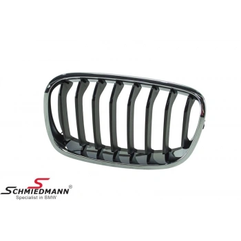 Bmw 1 Serisi Ön Panjur Nikelaj Siyah Sol 2010- (Oem No:  51137262117)