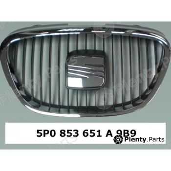 Seat Altea /Toledo Ön Orta Panjur 2004- (Oem No:  5P0853651A9B9)