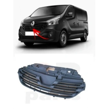 Renault Trafic Ön Panjur Sıyah 2014- (Oem No:  623108673R)