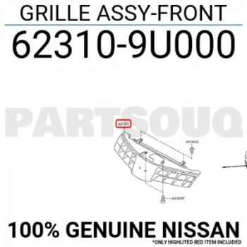 Nissan Note Ön Panjur Grı 2006/Tüv (Oem No:  623109U000)