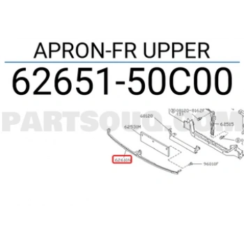 Nissan Sunny N14 Ön Panjur Alt Sacı 1994 -1996 (Oem No:  6265150C00)