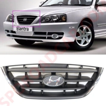 Hyundai Elantra Ön Panjur Nikelaj Hyundai 2004-2006 (Oem No:  863602D500)