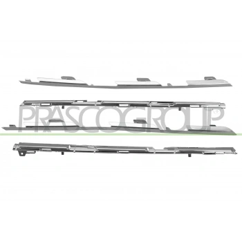 Renault Captur Ön Panjur Bandı Nikelaj Set 2020- (Oem No:  960109493R)