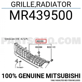 Mitsubishi L200 Ön Panjur Siyah 1998-2000  (Oem No:  Mr439500)