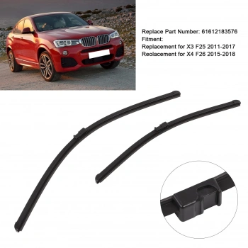 X3 F25 X4 F26 X5 E70 X6 E71 E72 2010 2017 Silecek Süpürgesi Ön Takım 61612183576 (Oem No:61612183576)