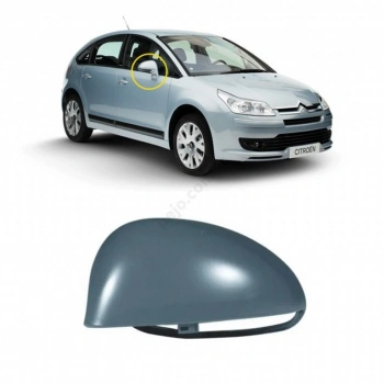 Citroen C4 Dış Ayna Kapağı Astarlı Sol 2005-- (Oem No:  815286)