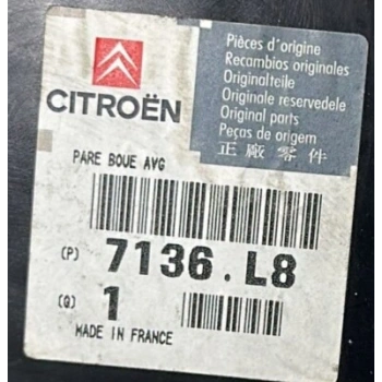 Citroen  C5  2005-2008; Ön Çamurluk Davlumbazı Sağ Oem No: (7136.L8)