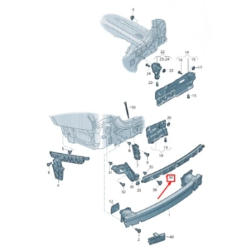 Audi A6 Arka Tampon Braketi 2019- (Oem No:  4K5807458)
