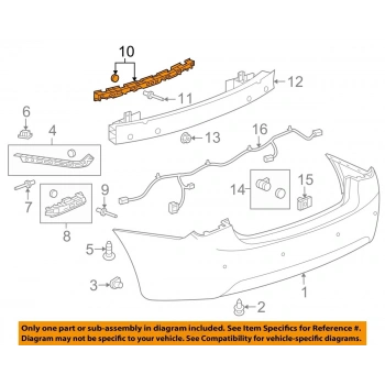 Chevrolet Cruze Arka Tampon Braketi Orta 2009- (Oem No:  94833091)