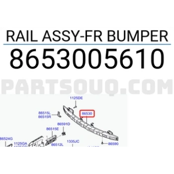 Hyundai Atos Ön Tampon Demiri 2003--2006  (Oem No:  8653005610)