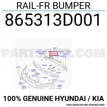 Hyundai Sonata Ön Tampon Demiri 2006 (Oem No:  865313D001)