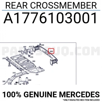 Mercedes A Class Arka Tampon Demiri 2018- (Oem No:  A1776103001)